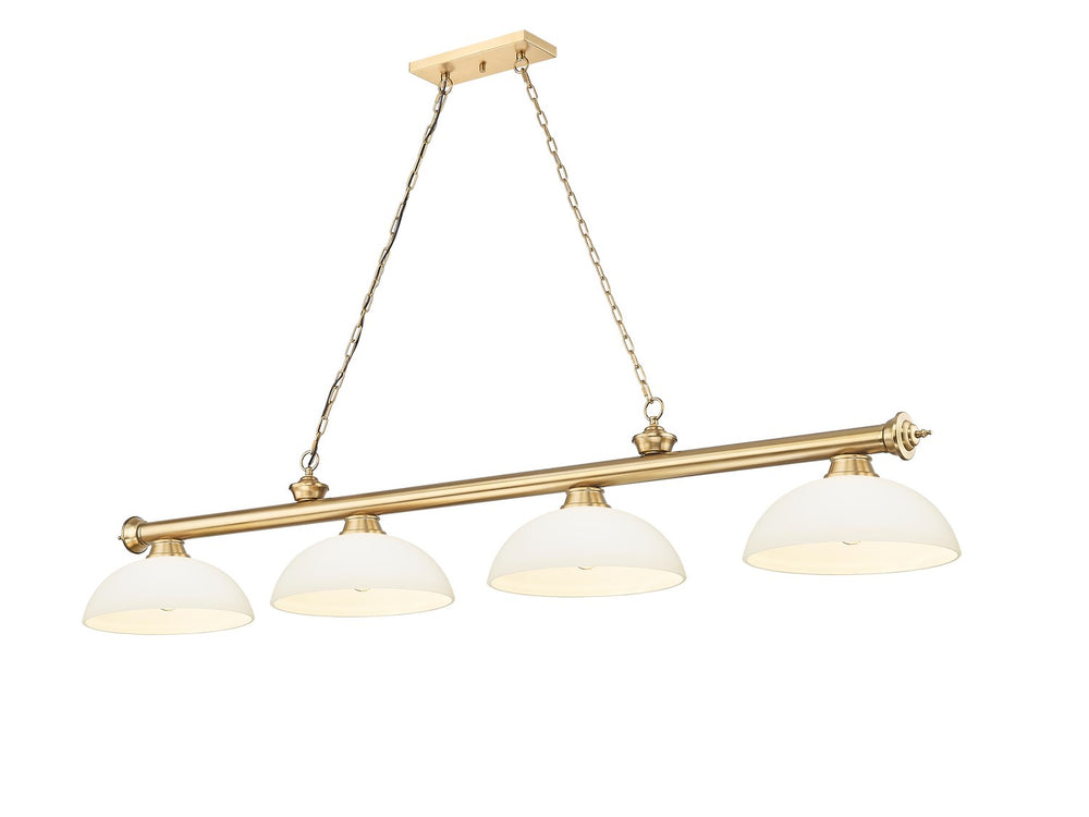 Z-Lite Canada - Four Light Billiard - Cordon - Heritage Brass- Union Lighting Luminaires Decor