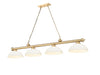 Z-Lite Canada - Four Light Billiard - Cordon - Heritage Brass- Union Lighting Luminaires Decor