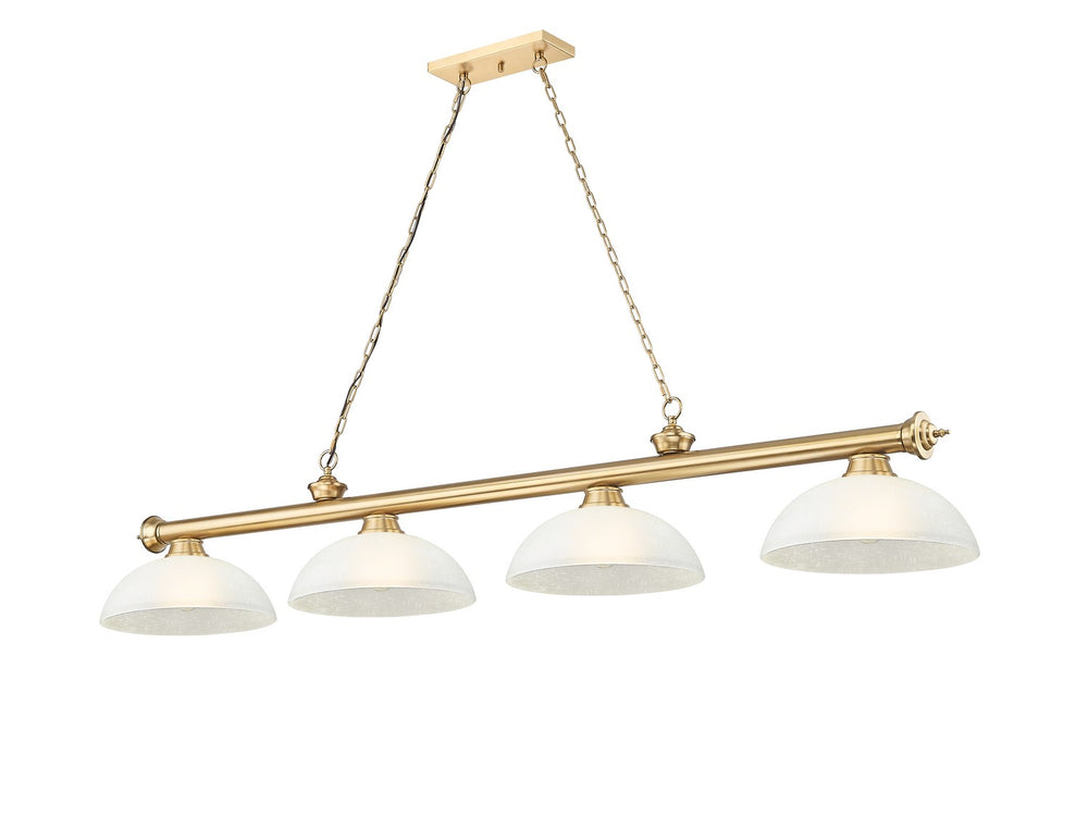 Z-Lite Canada - Four Light Billiard - Cordon - Heritage Brass- Union Lighting Luminaires Decor