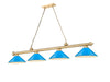 Z-Lite Canada - Four Light Billiard - Cordon - Heritage Brass- Union Lighting Luminaires Decor
