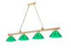 Z-Lite Canada - Four Light Billiard - Cordon - Heritage Brass- Union Lighting Luminaires Decor