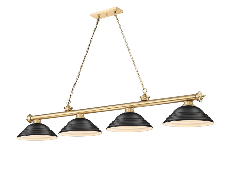 Z-Lite Canada - Four Light Billiard - Cordon - Heritage Brass- Union Lighting Luminaires Decor