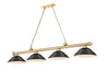 Z-Lite Canada - Four Light Billiard - Cordon - Heritage Brass- Union Lighting Luminaires Decor