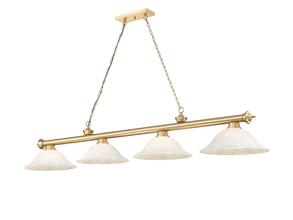 Z-Lite Canada - Four Light Billiard - Cordon - Heritage Brass- Union Lighting Luminaires Decor