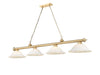 Z-Lite Canada - Four Light Billiard - Cordon - Heritage Brass- Union Lighting Luminaires Decor