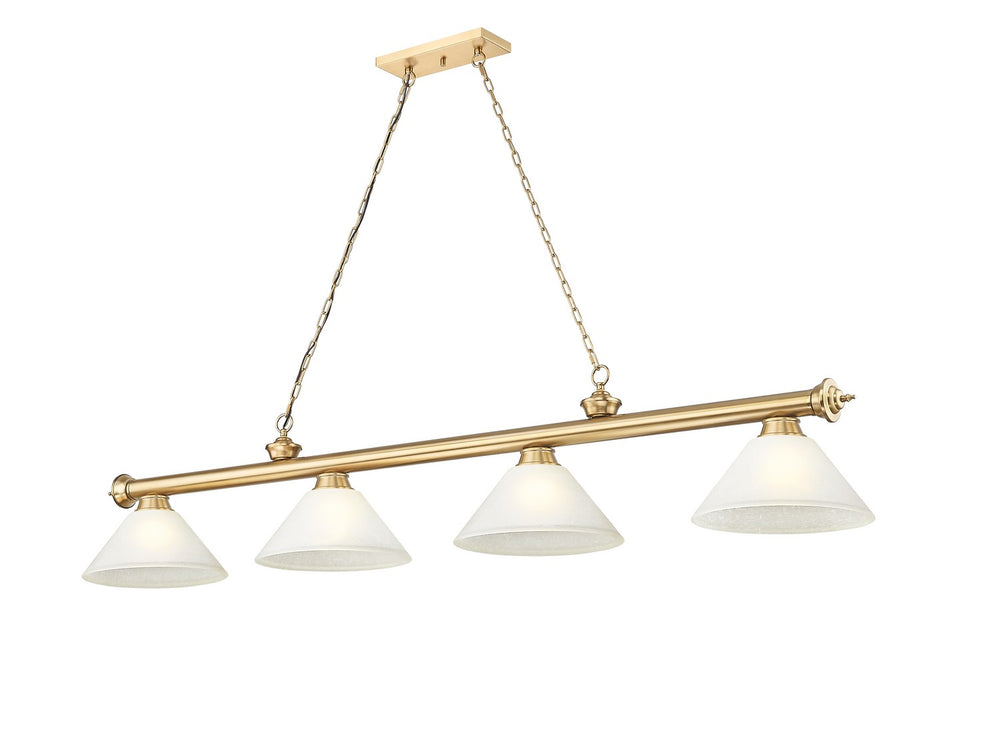 Z-Lite Canada - Four Light Billiard - Cordon - Heritage Brass- Union Lighting Luminaires Decor