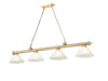 Z-Lite Canada - Four Light Billiard - Cordon - Heritage Brass- Union Lighting Luminaires Decor