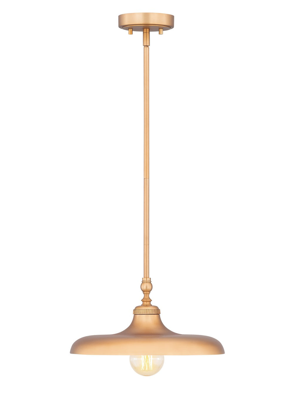 Z-Lite Canada - One Light Pendant - Camden - Rubbed Brass- Union Lighting Luminaires Decor