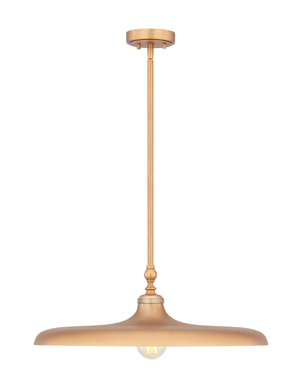 Z-Lite Canada - One Light Pendant - Camden - Rubbed Brass- Union Lighting Luminaires Decor