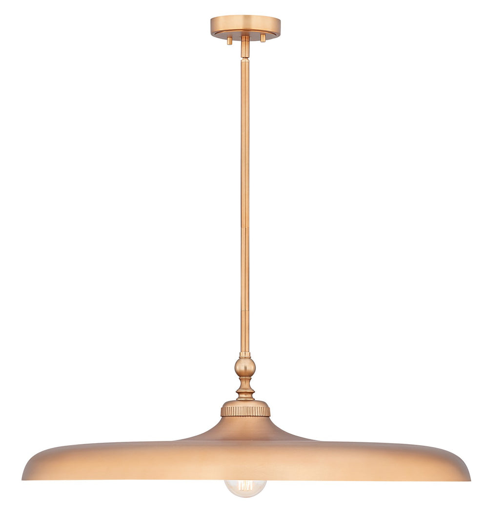 Z-Lite Canada - One Light Pendant - Camden - Rubbed Brass- Union Lighting Luminaires Decor