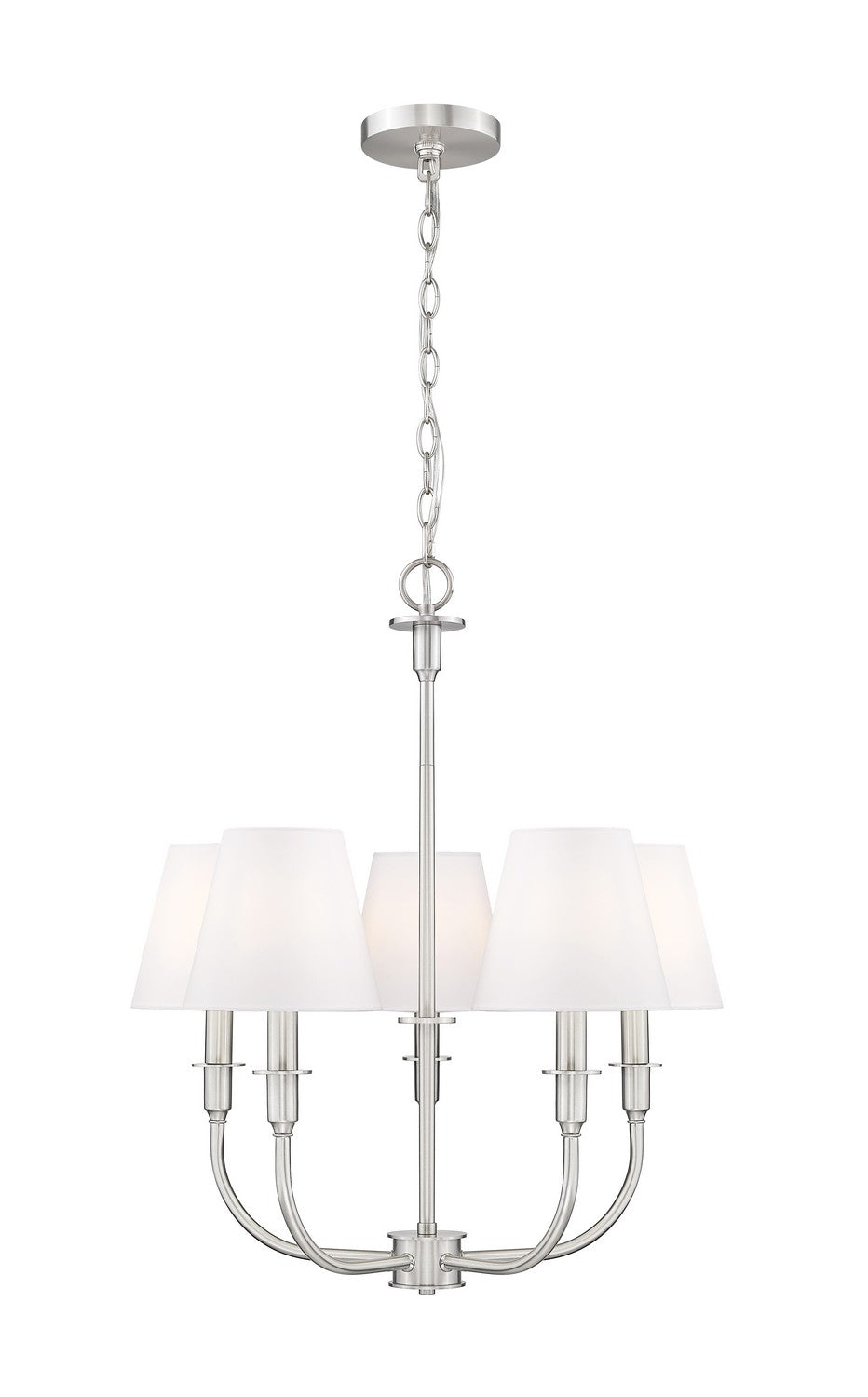 Z-Lite Canada - Five Light Chandelier - Tova - Brushed Nickel- Union Lighting Luminaires Decor