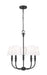 Z-Lite Canada - Five Light Chandelier - Tova - Matte Black- Union Lighting Luminaires Decor