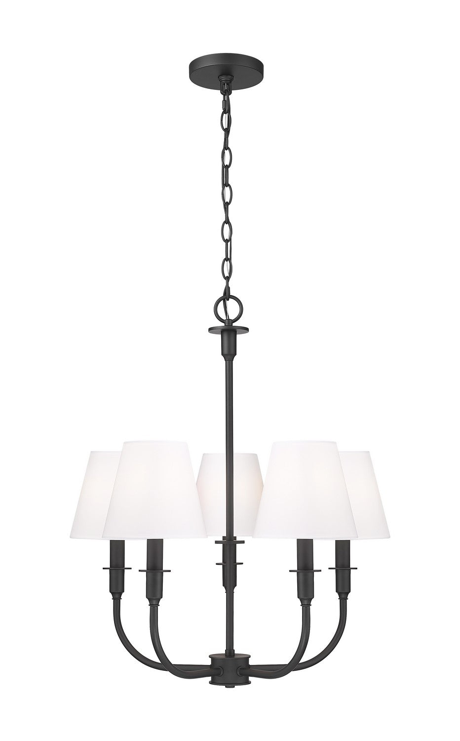 Z-Lite Canada - Five Light Chandelier - Tova - Matte Black- Union Lighting Luminaires Decor