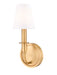 Z-Lite Canada - One Light Wall Sconce - Tova - Rubbed Brass- Union Lighting Luminaires Decor