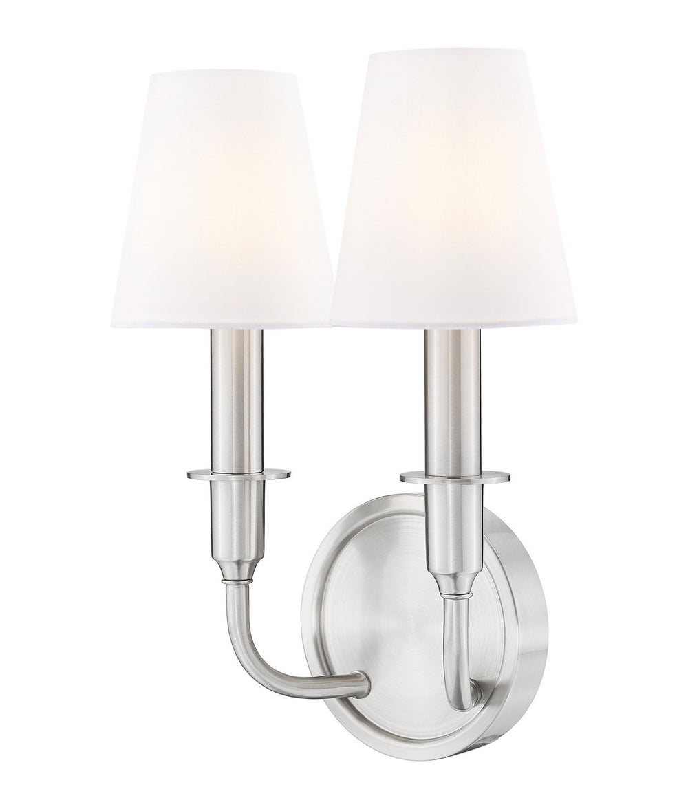 Z-Lite Canada - Two Light Wall Sconce - Tova - Brushed Nickel- Union Lighting Luminaires Decor