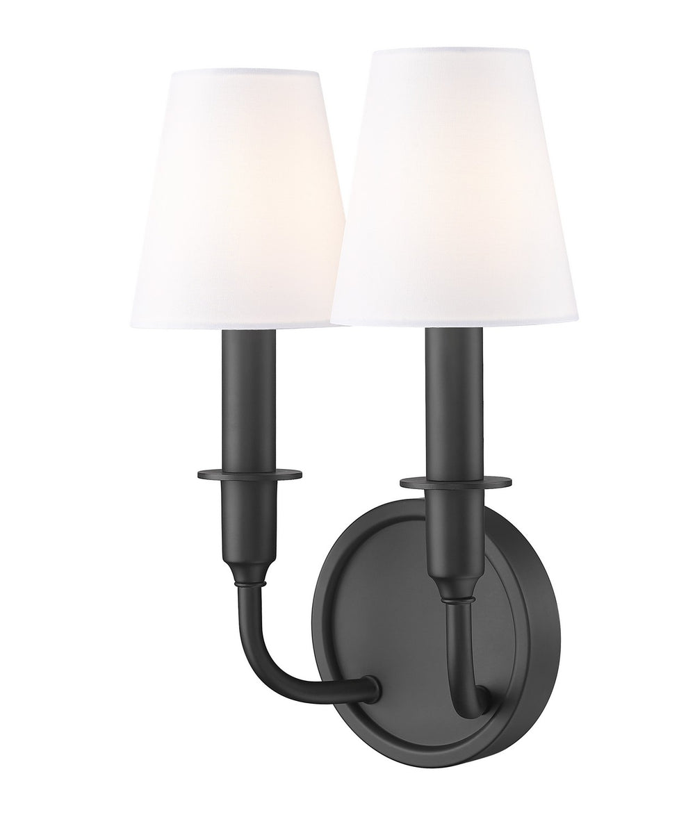 Z-Lite Canada - Two Light Wall Sconce - Tova - Matte Black- Union Lighting Luminaires Decor