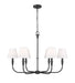 Z-Lite Canada - Six Light Chandelier - Tova - Matte Black- Union Lighting Luminaires Decor