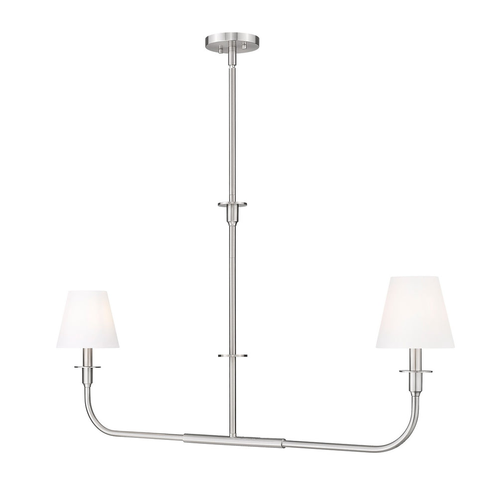 Z-Lite Canada - Two Light Linear Chandelier - Tova - Brushed Nickel- Union Lighting Luminaires Decor