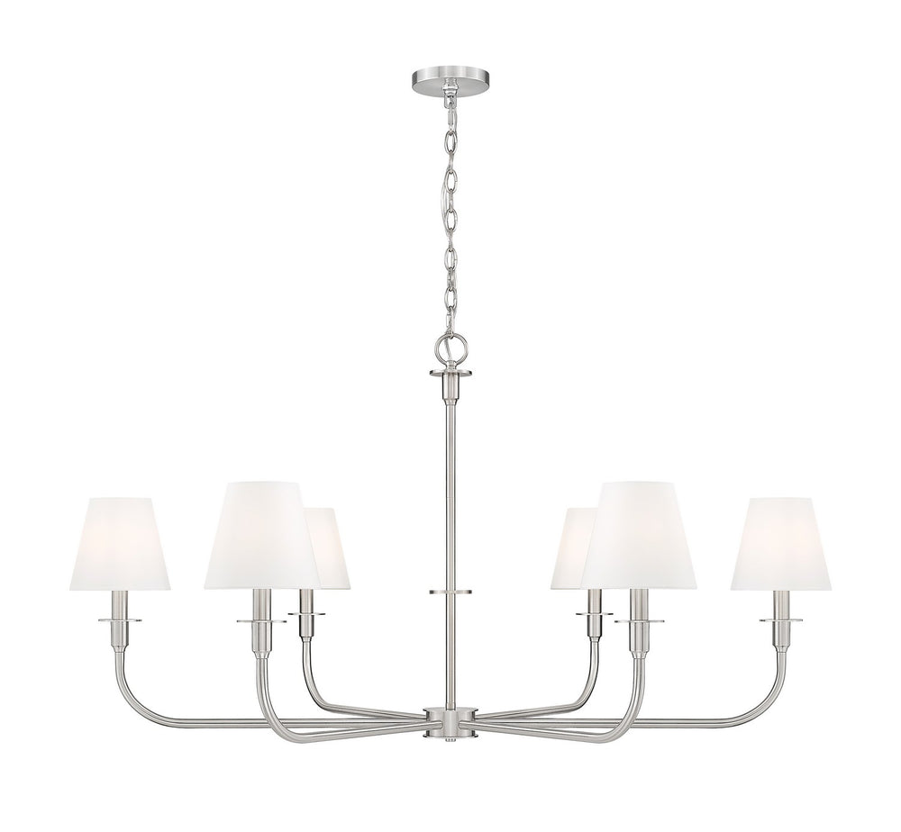 Z-Lite Canada - Six Light Chandelier - Tova - Brushed Nickel- Union Lighting Luminaires Decor