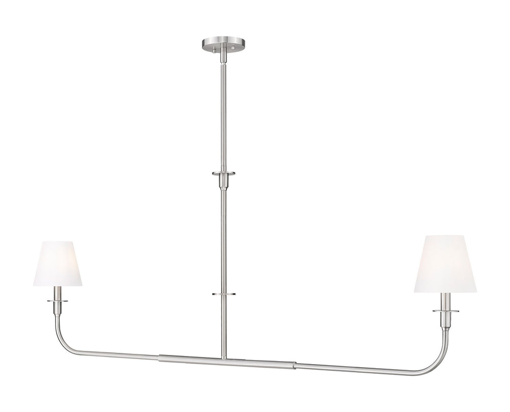 Z-Lite Canada - Two Light Linear Chandelier - Tova - Brushed Nickel- Union Lighting Luminaires Decor