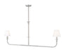Z-Lite Canada - Two Light Linear Chandelier - Tova - Brushed Nickel- Union Lighting Luminaires Decor