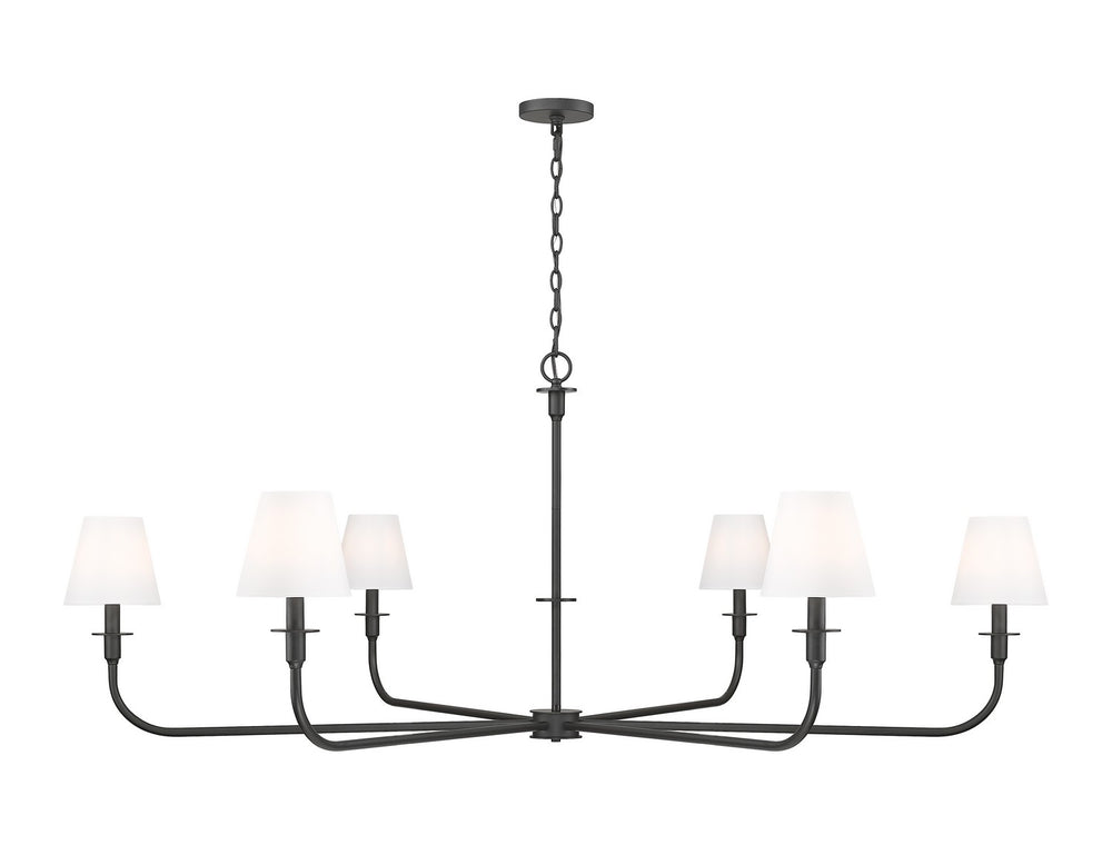 Z-Lite Canada - Six Light Chandelier - Tova - Matte Black- Union Lighting Luminaires Decor