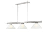 Z-Lite Canada - Three Light Billiard - Vanguard - Brushed Nickel- Union Lighting Luminaires Decor