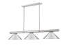 Z-Lite Canada - Three Light Billiard - Vanguard - Brushed Nickel- Union Lighting Luminaires Decor