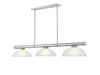 Z-Lite Canada - Three Light Billiard - Vanguard - Brushed Nickel- Union Lighting Luminaires Decor