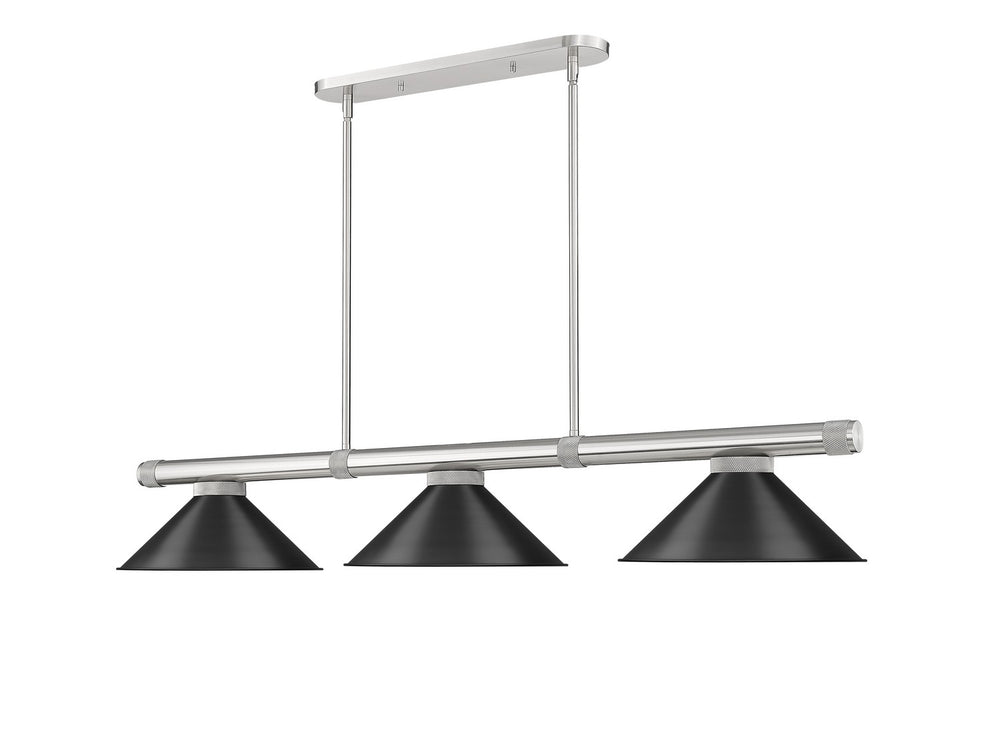 Z-Lite Canada - Three Light Billiard - Vanguard - Brushed Nickel- Union Lighting Luminaires Decor