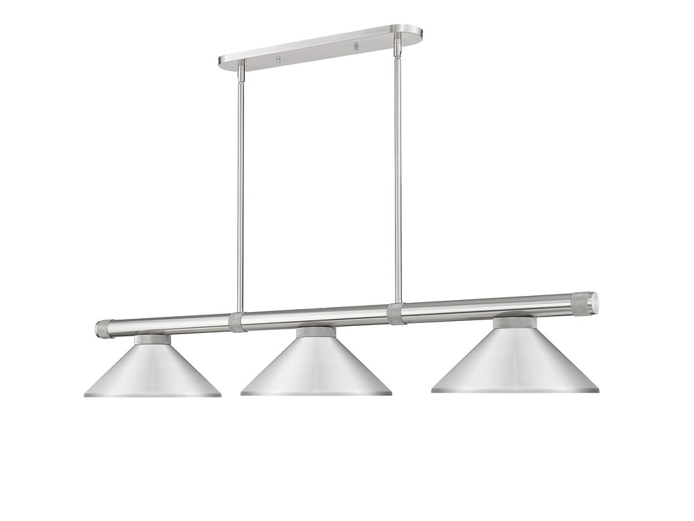Z-Lite Canada - Three Light Billiard - Vanguard - Brushed Nickel- Union Lighting Luminaires Decor