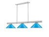 Z-Lite Canada - Three Light Billiard - Vanguard - Brushed Nickel- Union Lighting Luminaires Decor