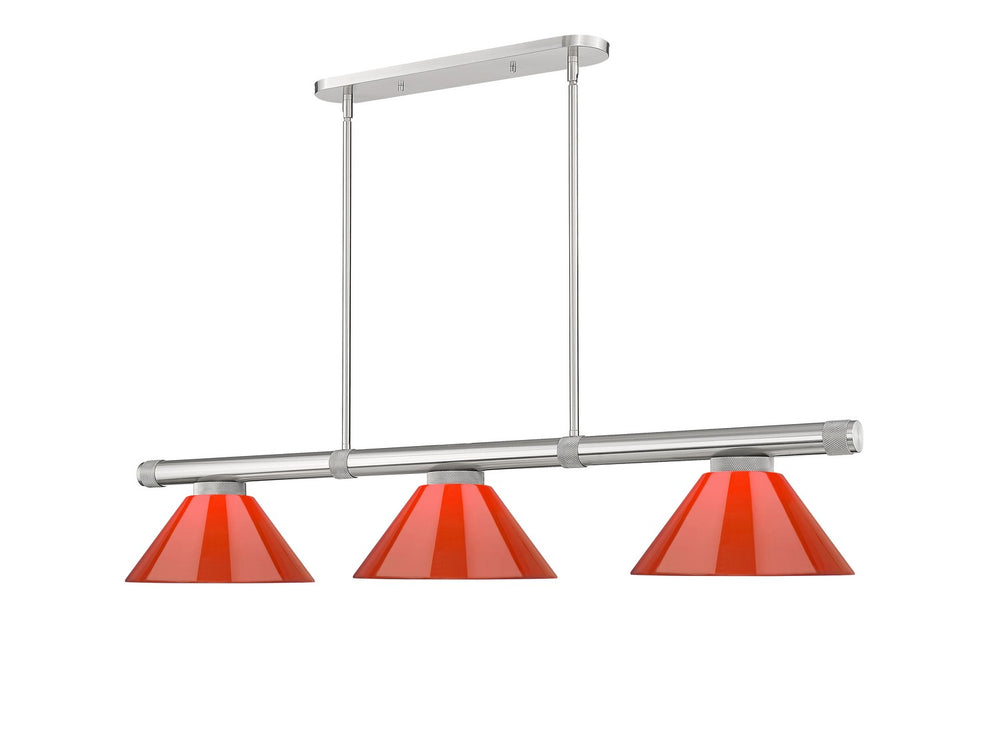 Z-Lite Canada - Three Light Billiard - Vanguard - Brushed Nickel- Union Lighting Luminaires Decor