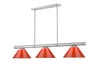 Z-Lite Canada - Three Light Billiard - Vanguard - Brushed Nickel- Union Lighting Luminaires Decor