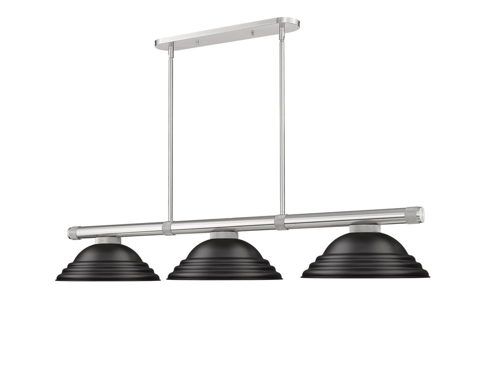 Z-Lite Canada - Three Light Billiard - Vanguard - Brushed Nickel- Union Lighting Luminaires Decor
