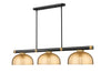 Z-Lite Canada - Three Light Billiard - Vanguard - Matte Black + Rubbed Brass- Union Lighting Luminaires Decor