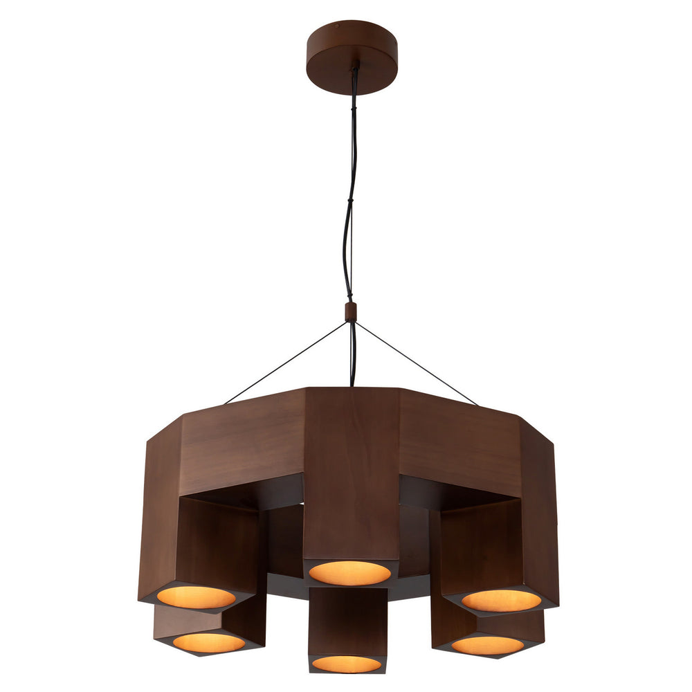 Kuzco Canada - LED Chandelier - Bosco - Walnut- Union Lighting Luminaires Decor