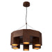 Kuzco Canada - LED Chandelier - Bosco - Walnut- Union Lighting Luminaires Decor