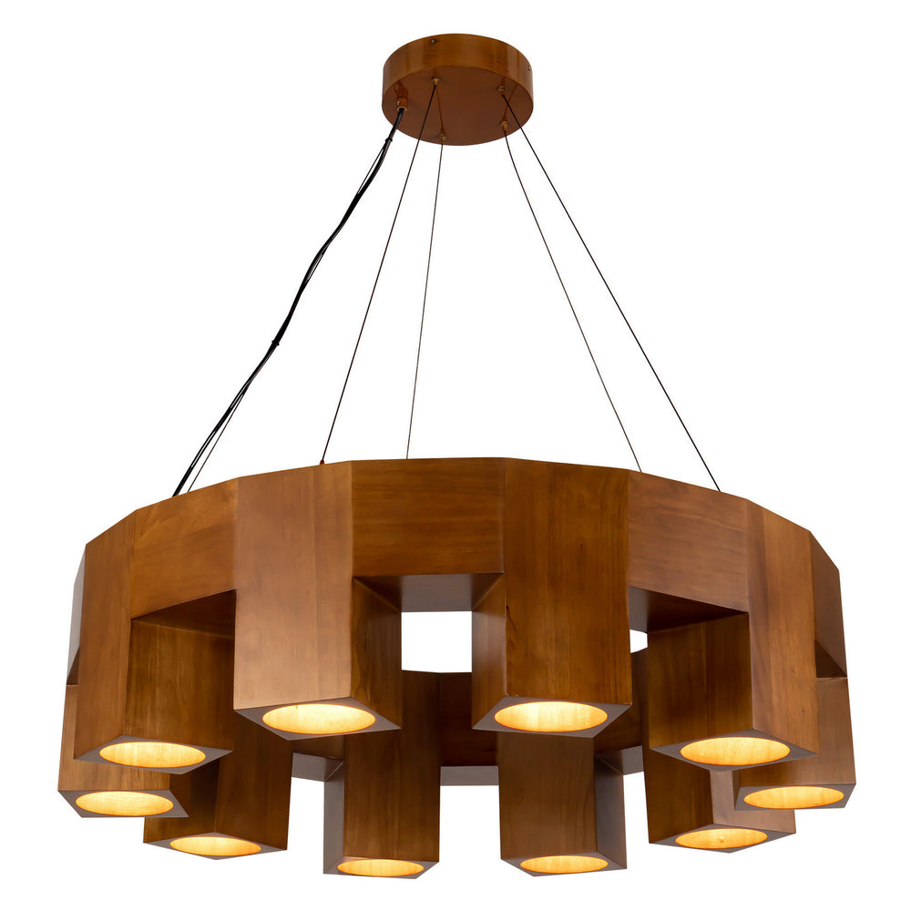 Kuzco Canada - LED Chandelier - Bosco - Natural Oak- Union Lighting Luminaires Decor
