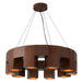Kuzco Canada - LED Chandelier - Bosco - Walnut- Union Lighting Luminaires Decor