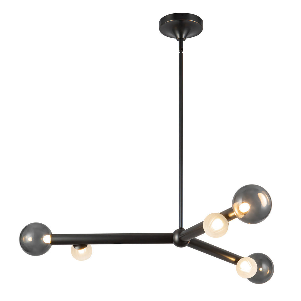 Kuzco Canada - LED Chandelier - Reese - Urban Bronze/Smoked Glass- Union Lighting Luminaires Decor