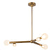 Kuzco Canada - LED Chandelier - Reese - Vintage Brass/Opal Glass- Union Lighting Luminaires Decor