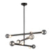 Kuzco Canada - LED Chandelier - Reese - Urban Bronze/Smoked Glass- Union Lighting Luminaires Decor