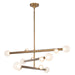 Kuzco Canada - LED Chandelier - Reese - Vintage Brass/Opal Glass- Union Lighting Luminaires Decor