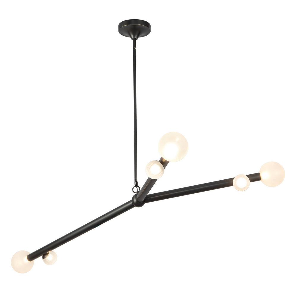 Kuzco Canada - LED Chandelier - Reese - Urban Bronze/Opal Glass- Union Lighting Luminaires Decor