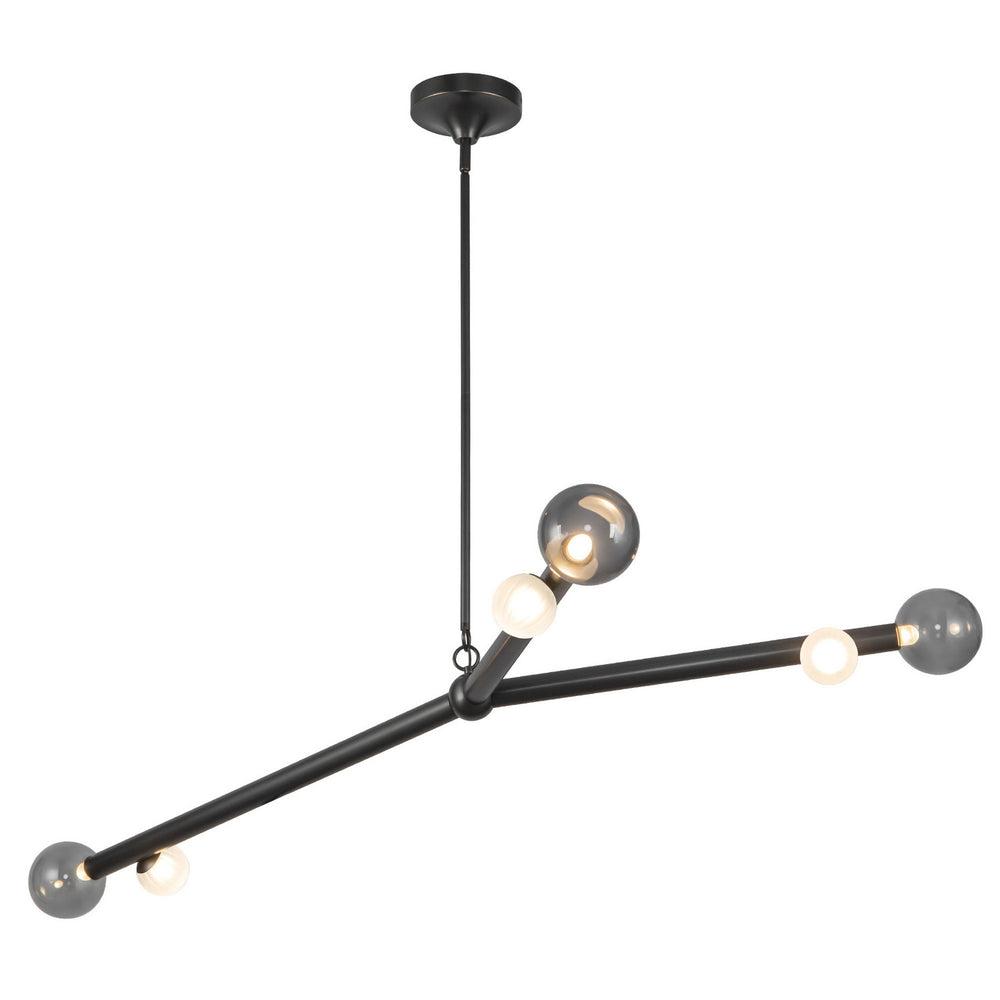 Kuzco Canada - LED Chandelier - Reese - Urban Bronze/Smoked Glass- Union Lighting Luminaires Decor