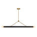 Kuzco Canada - LED Linear Pendant - Calla - Brushed Gold/Black Vegan Leather- Union Lighting Luminaires Decor