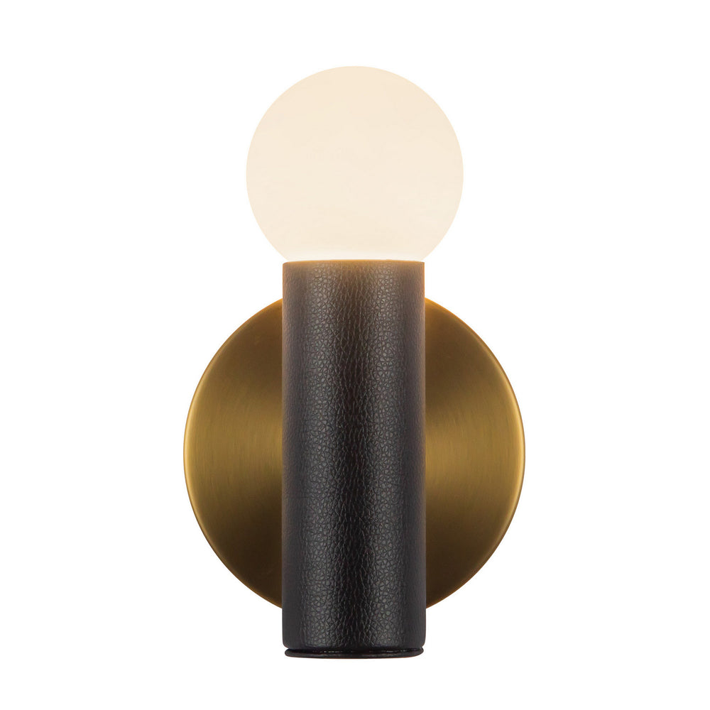Kuzco Canada - LED Wall Sconce - Calla - Brushed Gold/Black Vegan Leather- Union Lighting Luminaires Decor