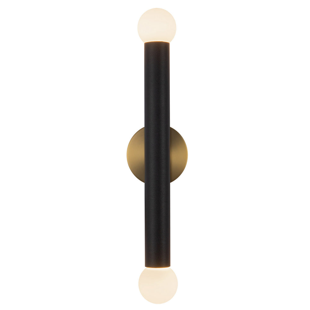 Kuzco Canada - LED Vanity Light - Calla - Brushed Gold/Black Vegan Leather- Union Lighting Luminaires Decor
