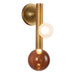Kuzco Canada - LED Wall Sconce - Reese - Vintage Brass/Amber Glass- Union Lighting Luminaires Decor